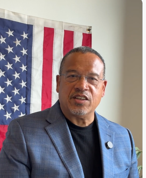 Keith Ellison Wraps Himself in the Flag One Month After Pardoning a Child Rapist