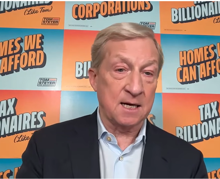 Tom Steyer Gets Run Out of Black Neighborhood: 'Betta Not Catch You Over Here With Those Devil Blue Eyes'
